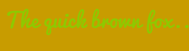 Image with Font Color 8FC800 and Background Color C89C00